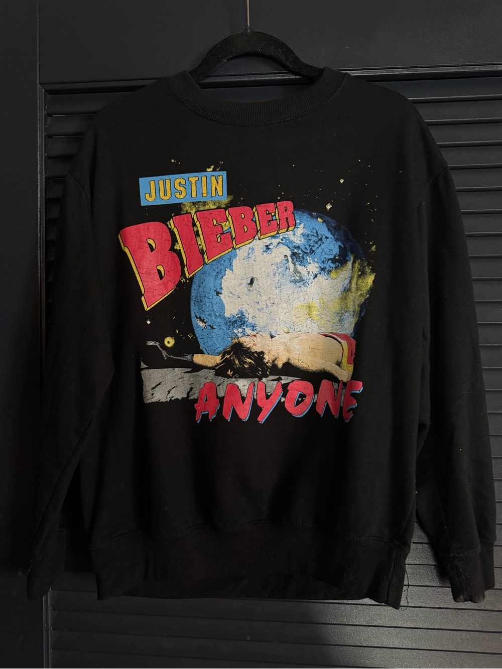 Justin Bieber Anyone 2022 Official Graphic Crewneck M